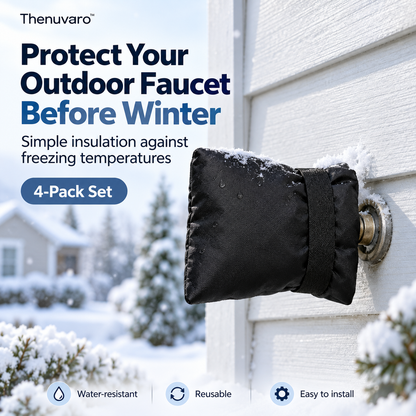 ❄️ Winter Faucet Covers — Protect Outdoor Faucets From Freezing & Costly Repairs