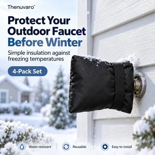 ❄️ Winter Faucet Covers — Protect Outdoor Faucets From Freezing & Costly Repairs