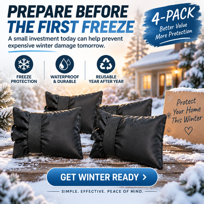 ❄️ Winter Faucet Covers — Protect Outdoor Faucets From Freezing & Costly Repairs