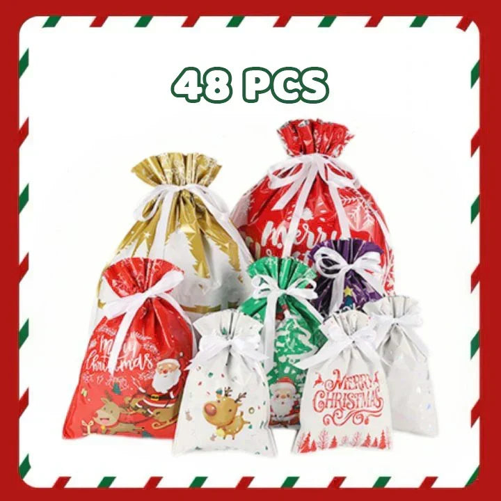 🏆50K+ SOLD! 🔥Christmas Sale 49% OFF🎅Drawstring Christmas Gift Bags (Biodegradable)🎁