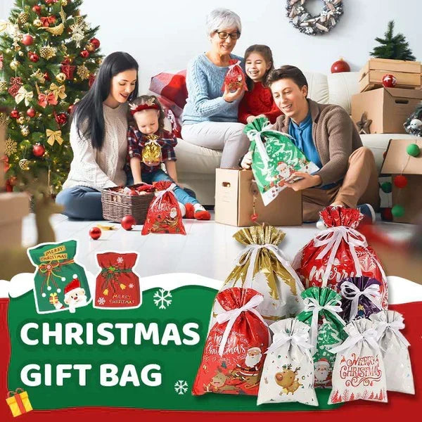 🏆50K+ SOLD! 🔥Christmas Sale 49% OFF🎅Drawstring Christmas Gift Bags (Biodegradable)🎁