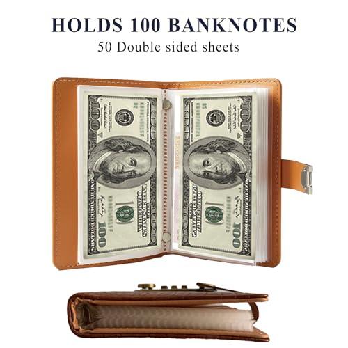🎁🎅70% OFF!!!-Ready for Christmas!🎄PU Leather Binder Savings Notebook with 3-Digit Resettable Password Lock✉️💸Large Capacity Storage for Money & Important Items