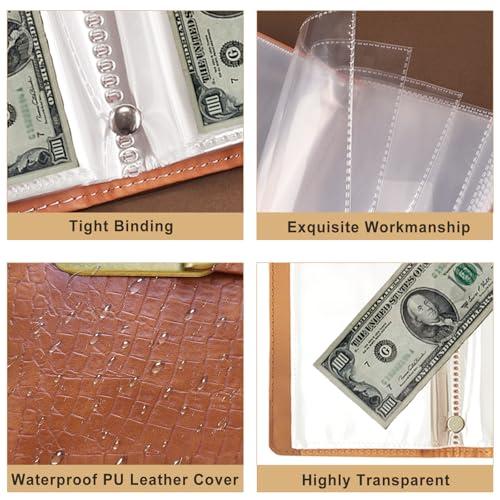 🎁🎅70% OFF!!!-Ready for Christmas!🎄PU Leather Binder Savings Notebook with 3-Digit Resettable Password Lock✉️💸Large Capacity Storage for Money & Important Items