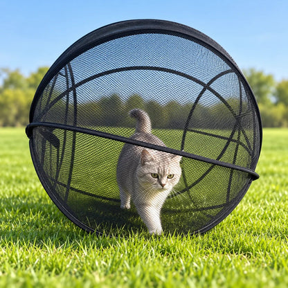 Pop Up Cat Playpen | 32-Inch Breathable Mesh Enclosure for Indoor & Outdoor Use