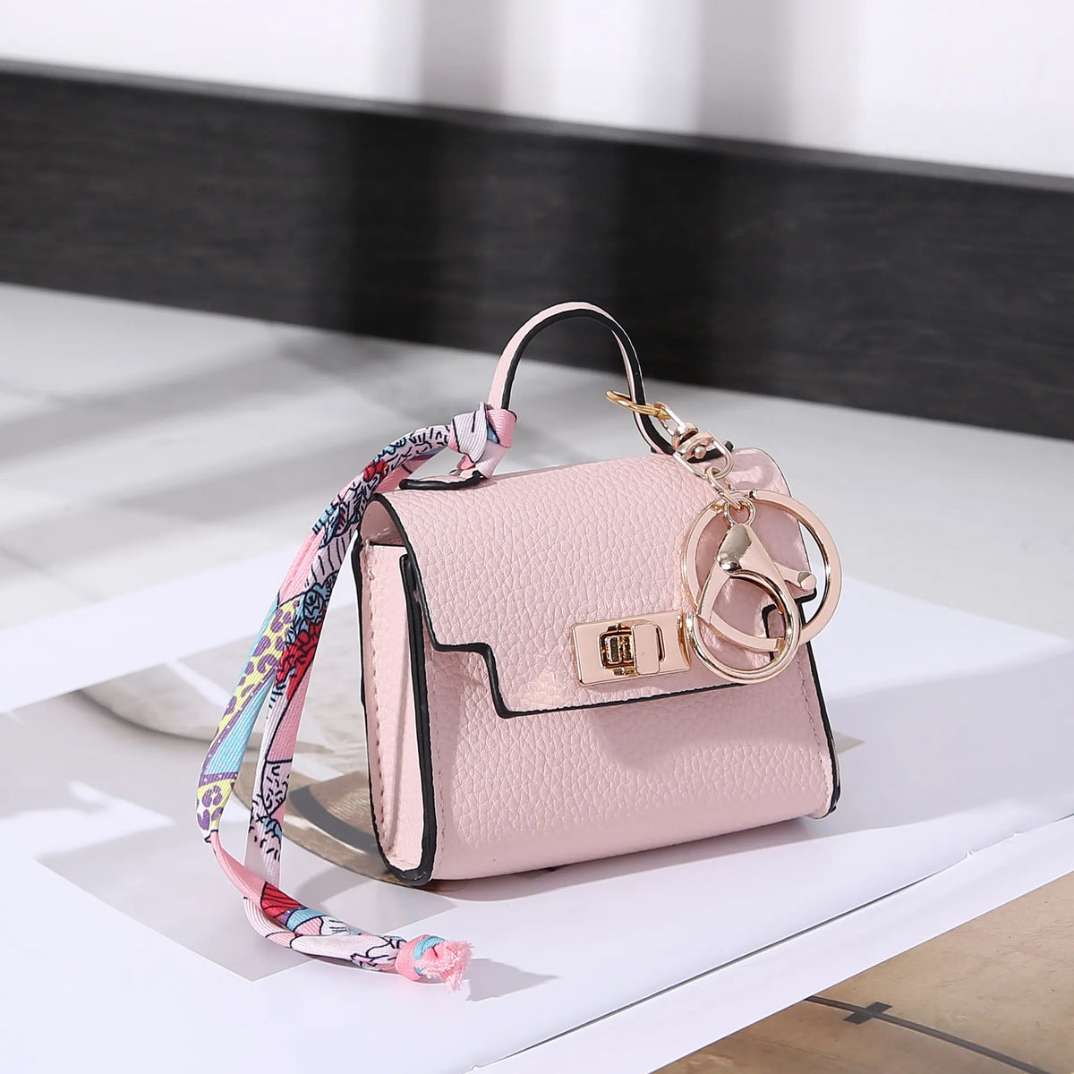 Mini Square Bag Pendant Keychain