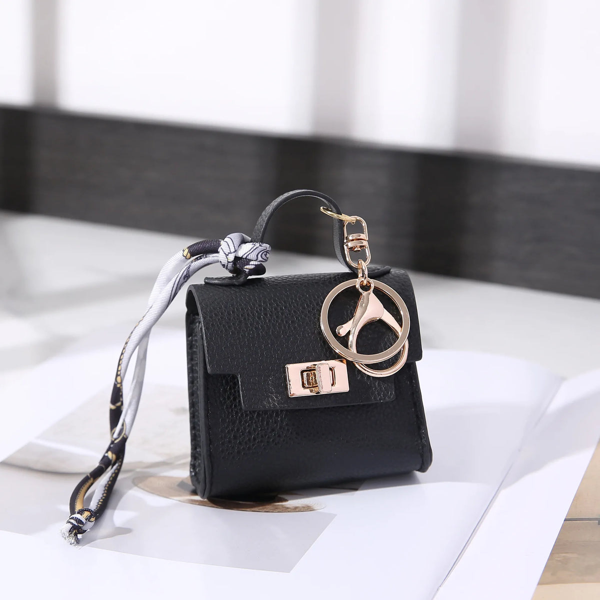 Mini Square Bag Pendant Keychain