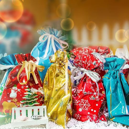 🏆50K+ SOLD! 🔥Christmas Sale 49% OFF🎅Drawstring Christmas Gift Bags (Biodegradable)🎁