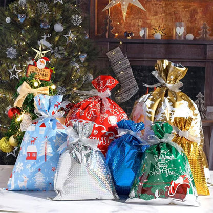 🏆50K+ SOLD! 🔥Christmas Sale 49% OFF🎅Drawstring Christmas Gift Bags (Biodegradable)🎁